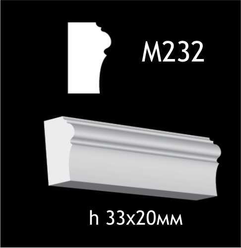 Dekorlist i gips M232
