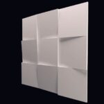 3D-gipspanel Firkanter