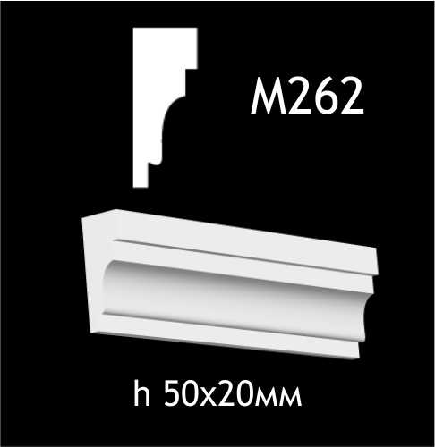 Dekorlist i gips M262