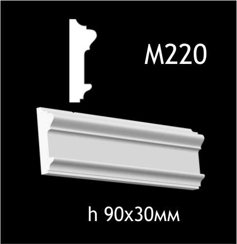 Dekorlist i gips M220