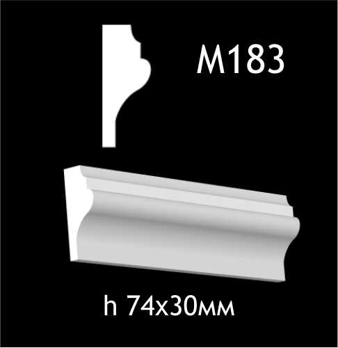Dekorlist i gips M183