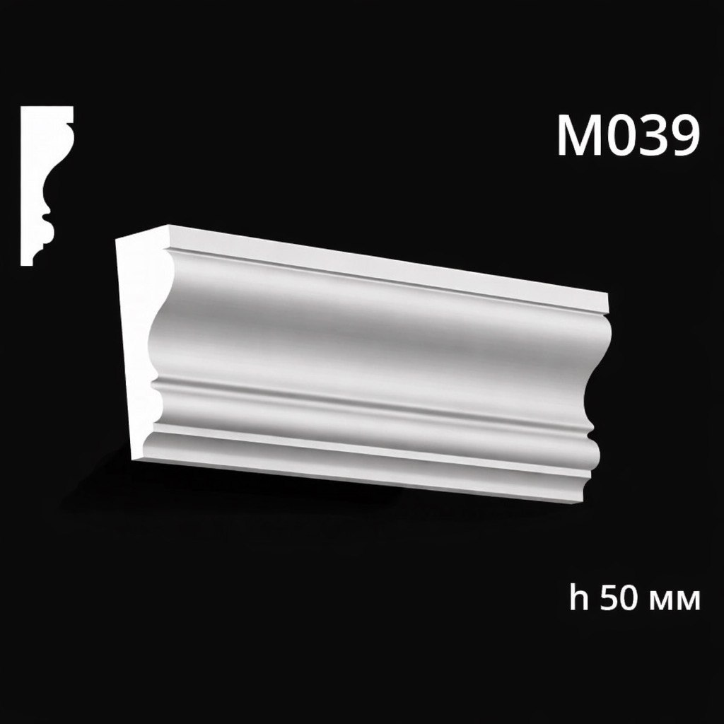 Dekorlist i gips M039