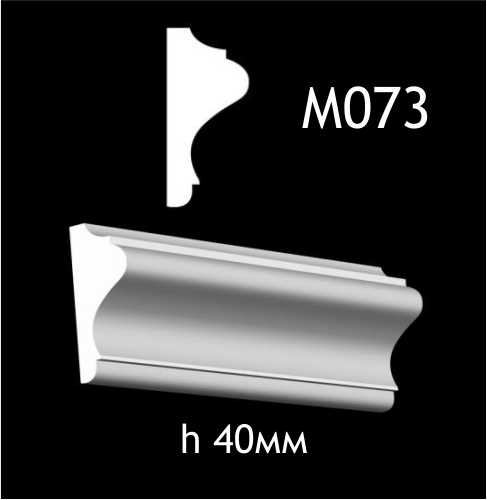 Dekorlist i gips M073