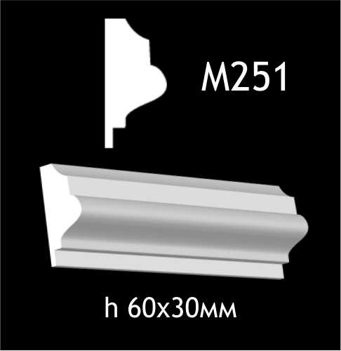 Dekorlist i gips M251