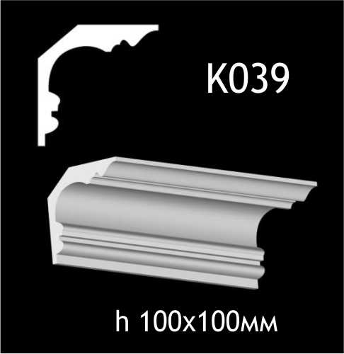 Taklist i gips K039