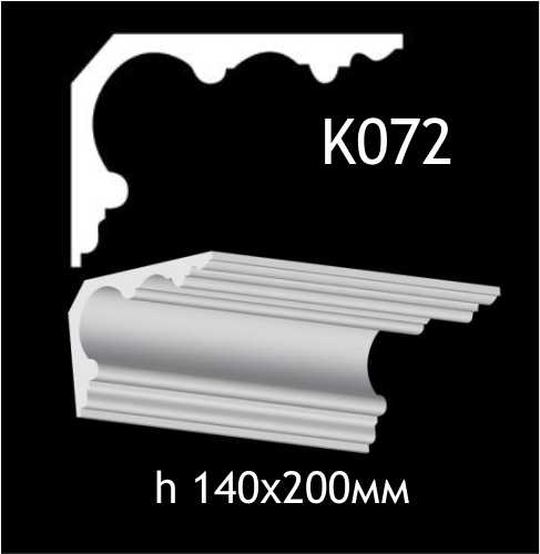 Taklist i gips K072