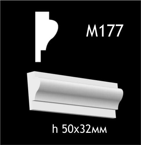 Dekorlist i gips M177