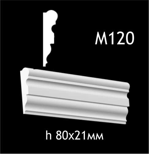 Dekorlist i gips M120