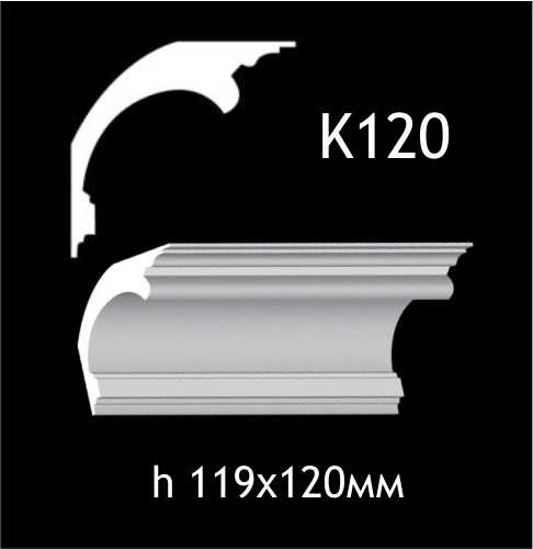 Taklist i gips K120