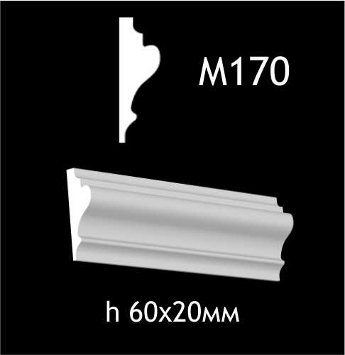 Dekorlist i gips M170