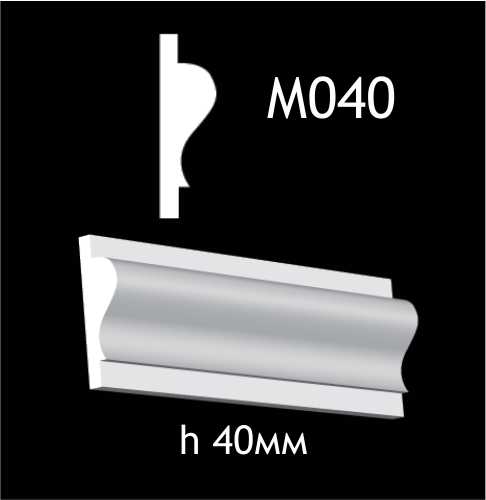 Dekorlist i gips M040