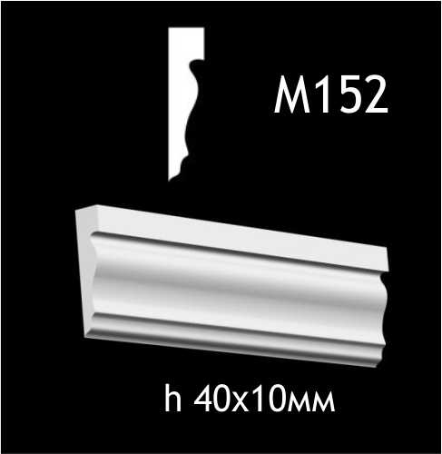 Dekorlist i gips M152