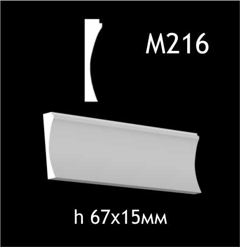 Dekorlist i gips M216