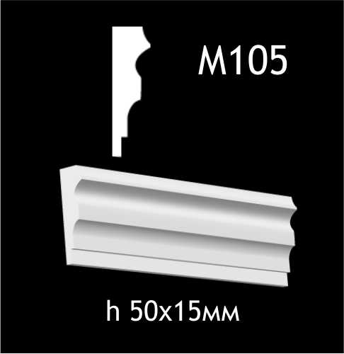 Dekorlist i gips M105