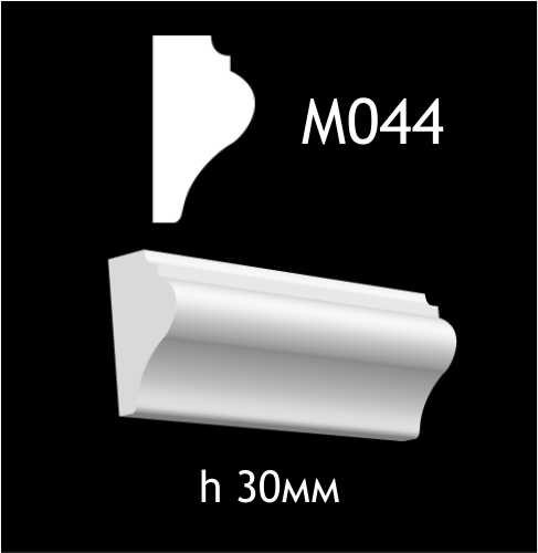 Dekorlist i gips M044