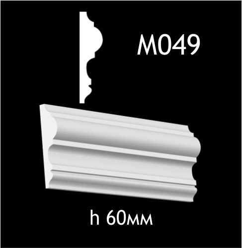 Dekorlist i gips M049