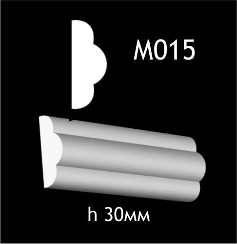 Dekorlist i gips M015