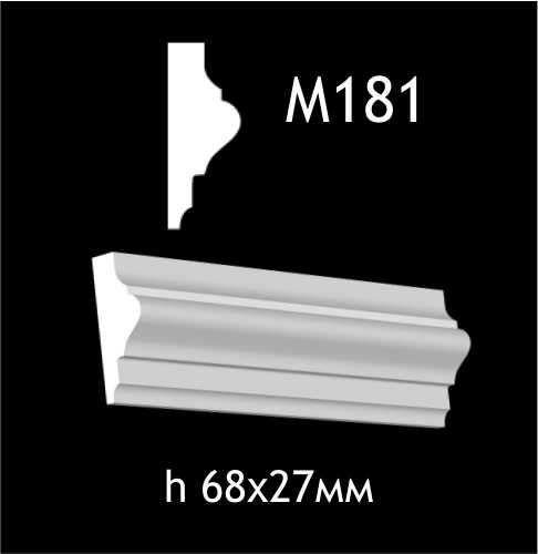 Dekorlist i gips M181