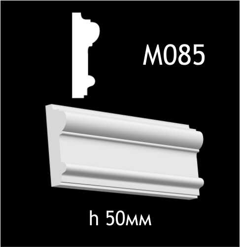 Dekorlist i gips M085