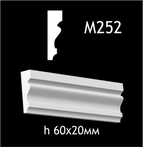 Dekorlist i gips M252
