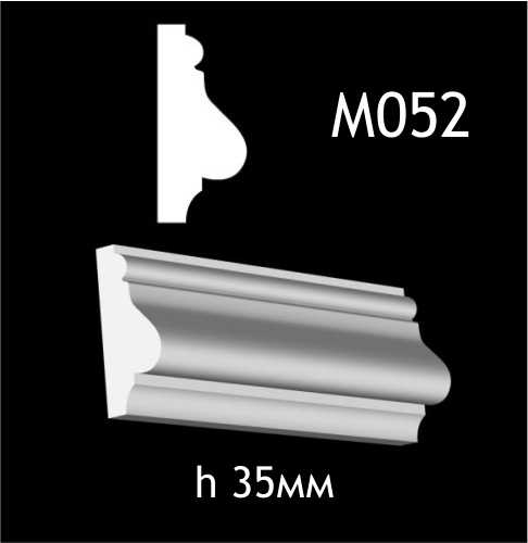 Dekorlist i gips M052