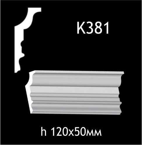 Taklist i gips K381