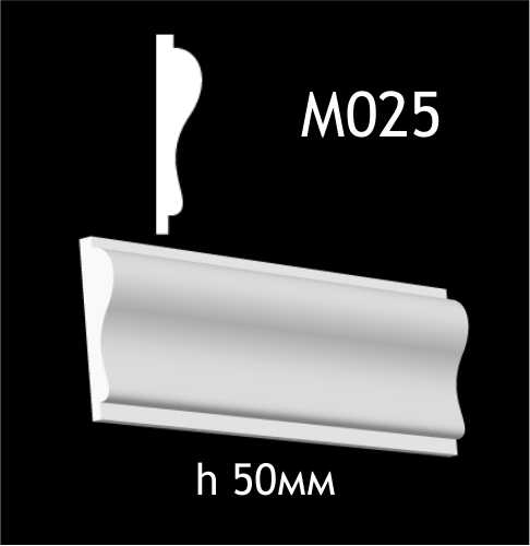 Dekorlist i gips M025
