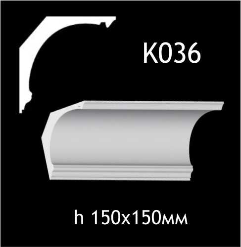 Taklist i gips K036