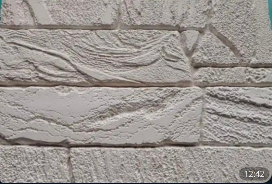 Gipsflis Sandstein Trestruktur – hvit